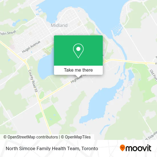 North Simcoe Family Health Team map