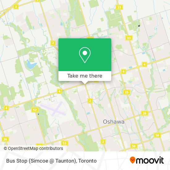 Bus Stop (Simcoe @ Taunton) map
