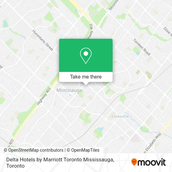 Delta Hotels by Marriott Toronto Mississauga map