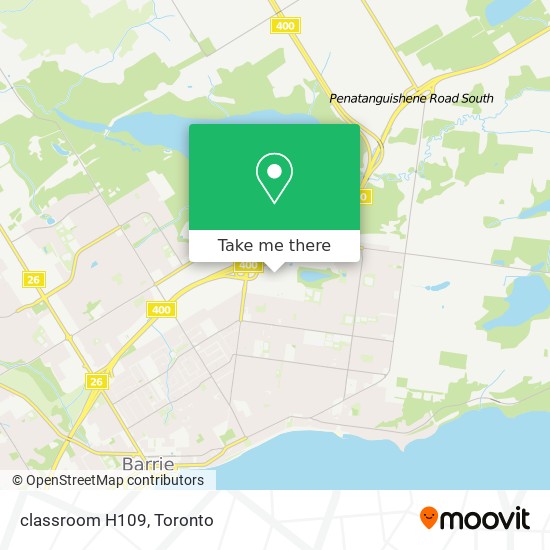 classroom H109 map