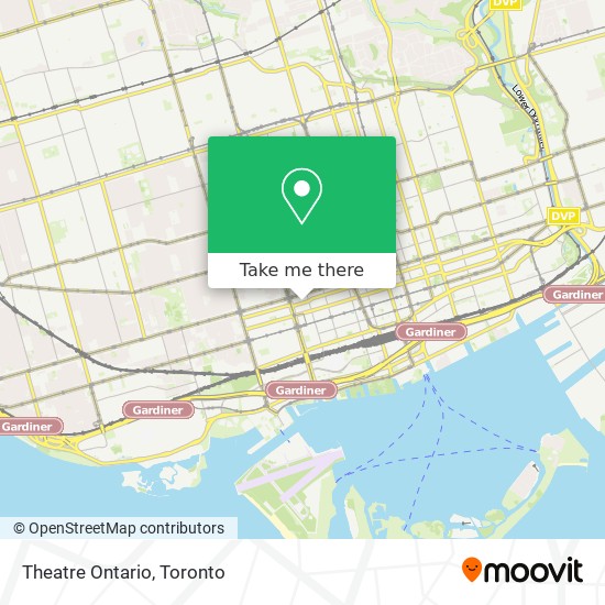 Theatre Ontario map