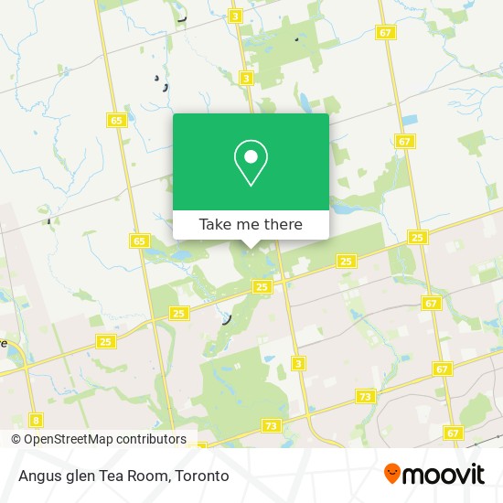 Angus glen Tea Room map