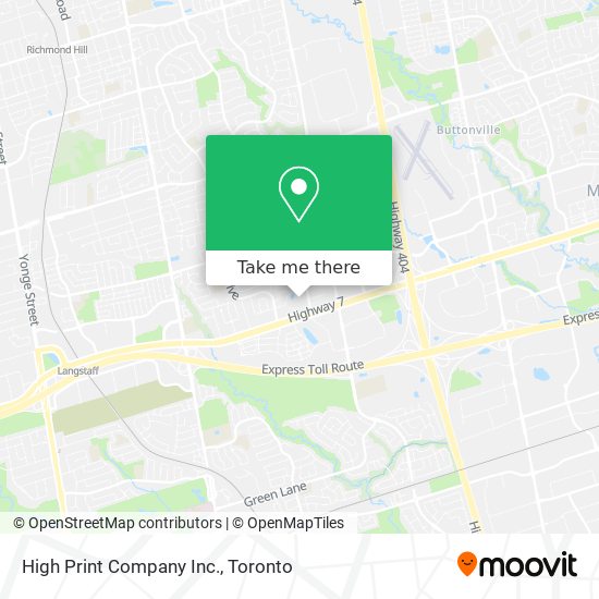 High Print Company Inc. map