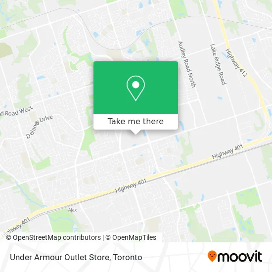 Under Armour Outlet Store map