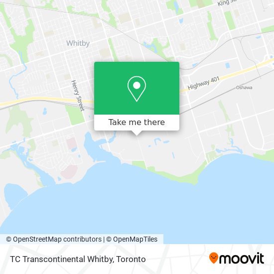 TC Transcontinental Whitby map