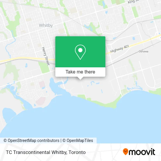 TC Transcontinental Whitby map