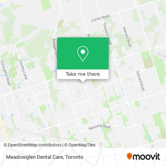 Meadowglen Dental Care map