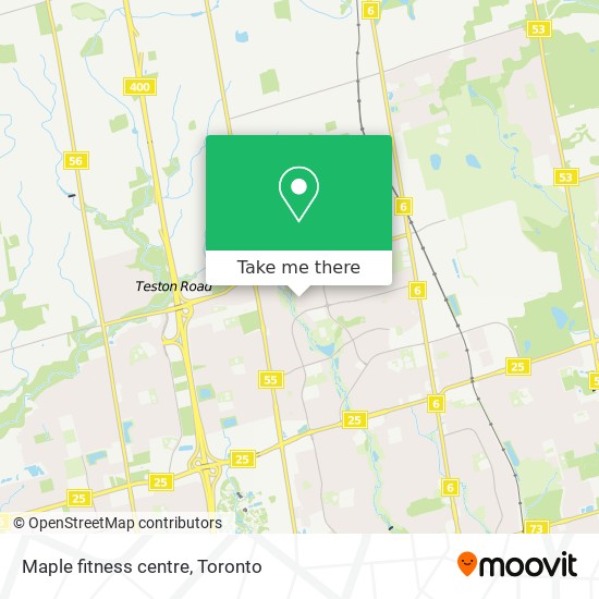 Maple fitness centre map