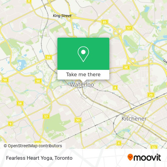 Fearless Heart Yoga map