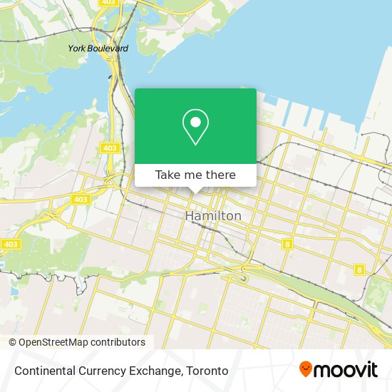 Continental Currency Exchange map