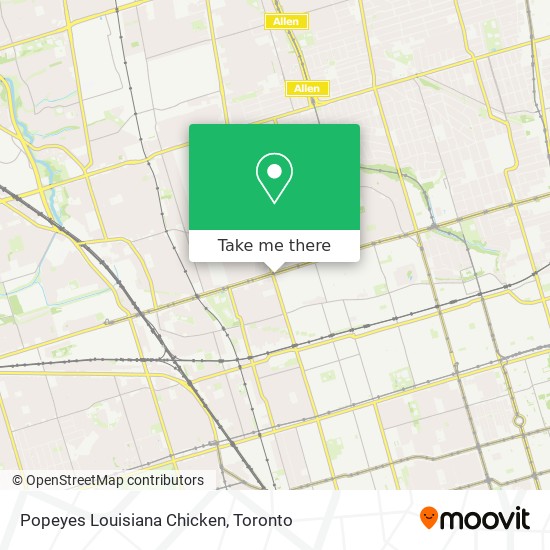 Popeyes Louisiana Chicken map