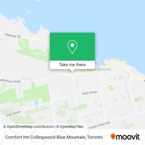 Comfort Inn Collingwood-Blue Mountain plan