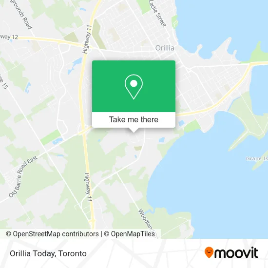 Orillia Today map