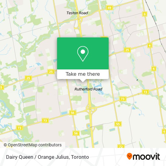 Dairy Queen / Orange Julius map