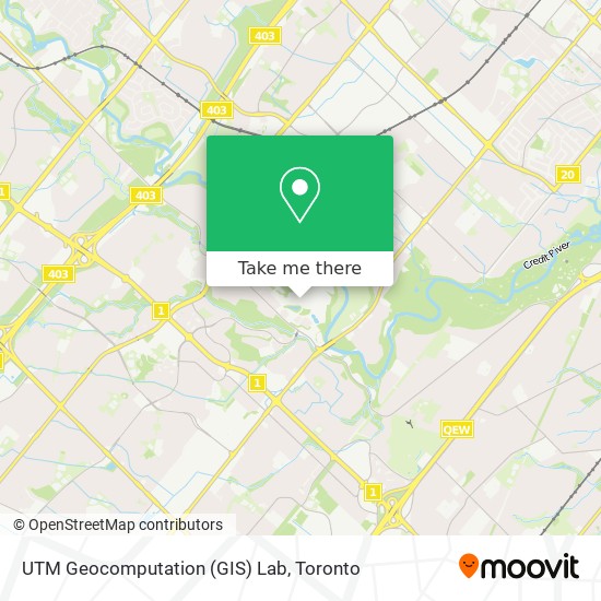 UTM Geocomputation (GIS) Lab map
