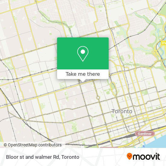 Bloor st and walmer Rd map