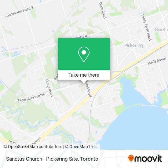 Sanctus Church - Pickering Site map