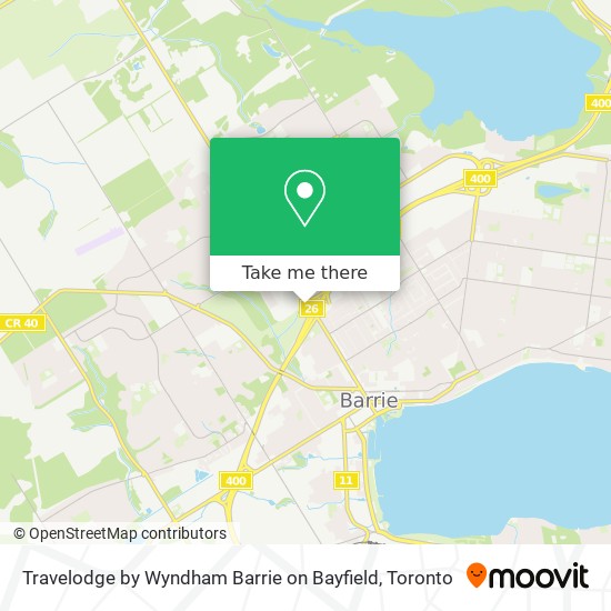 Travelodge by Wyndham Barrie on Bayfield map
