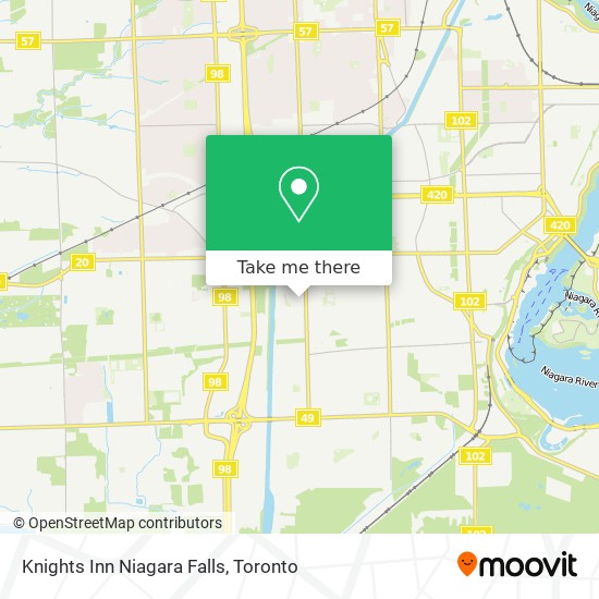 Knights Inn Niagara Falls map