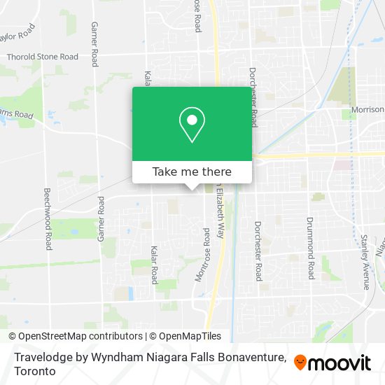 Travelodge by Wyndham Niagara Falls Bonaventure map