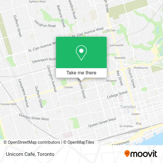 Unicorn Cafe map