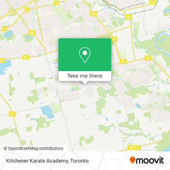 Kitchener Karate Academy map