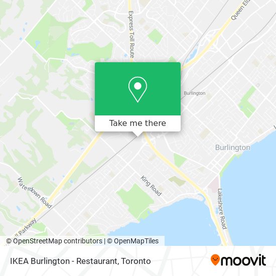 IKEA Burlington - Restaurant map