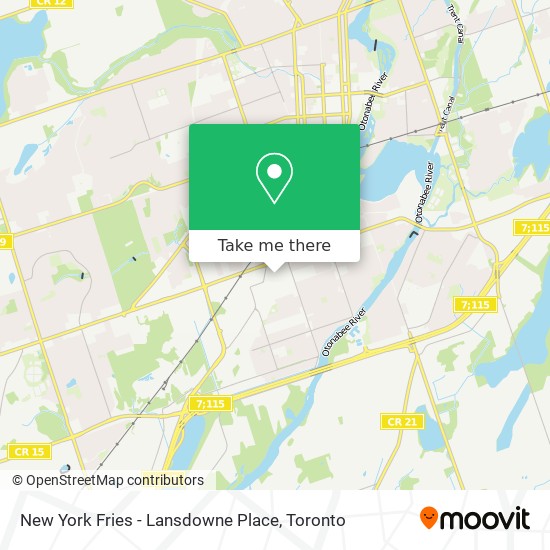 New York Fries - Lansdowne Place map