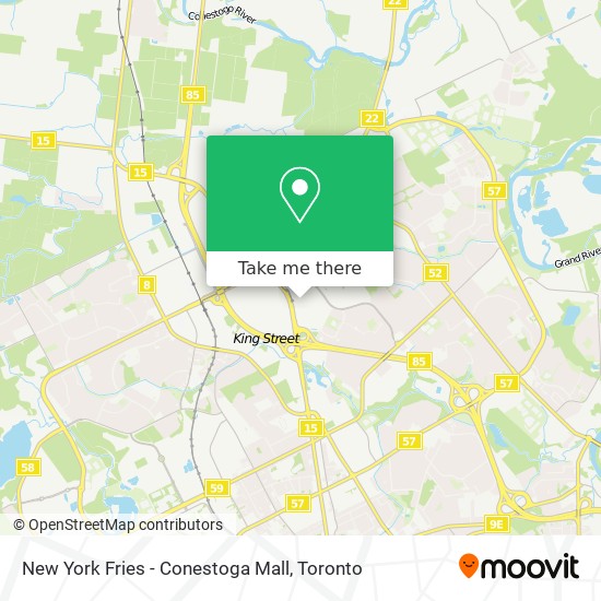 New York Fries - Conestoga Mall map