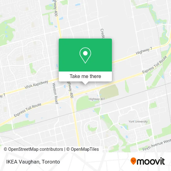 IKEA Vaughan map