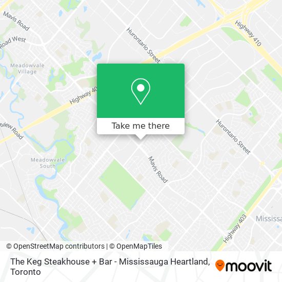 The Keg Steakhouse + Bar - Mississauga Heartland plan