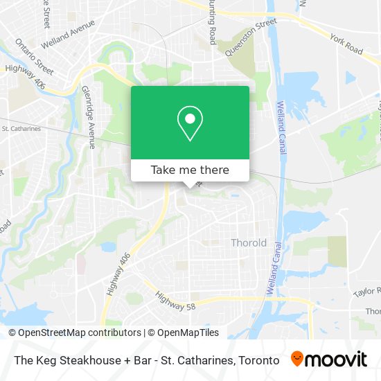 The Keg Steakhouse + Bar - St. Catharines map