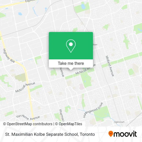 St. Maximilian Kolbe Separate School map