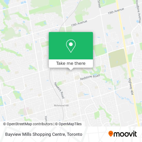 Bayview Mills Shopping Centre map