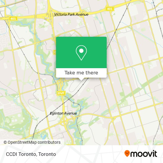 CCDI Toronto map