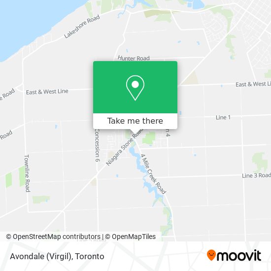 Avondale (Virgil) map