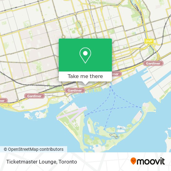 Ticketmaster Lounge map