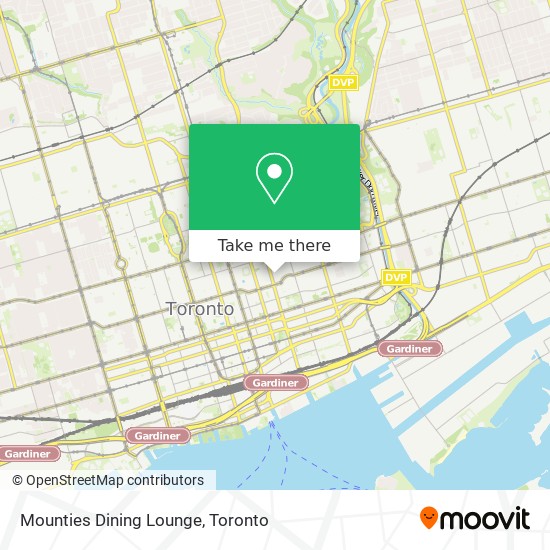 Mounties Dining Lounge map