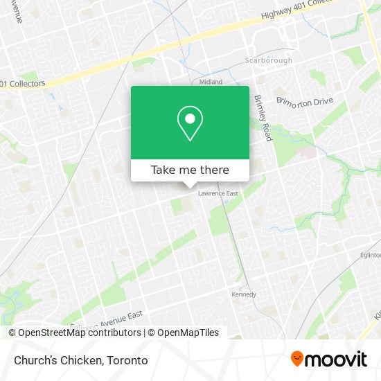 Church’s Chicken map