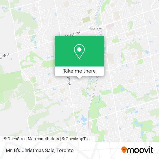 Mr. B's Christmas Sale map