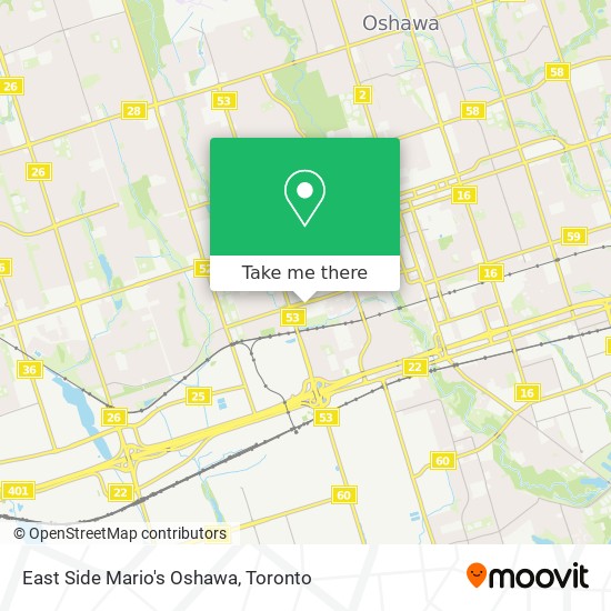 East Side Mario's Oshawa plan