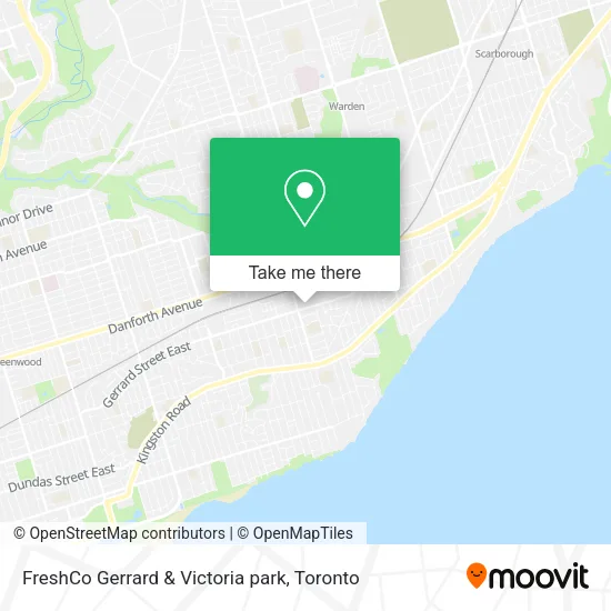 FreshCo Gerrard & Victoria park map