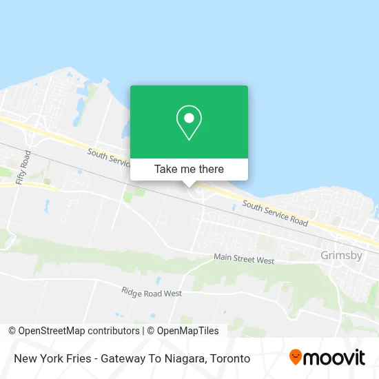 New York Fries - Gateway To Niagara map