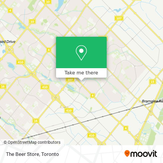 The Beer Store map