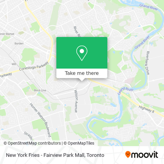 New York Fries - Fairview Park Mall map