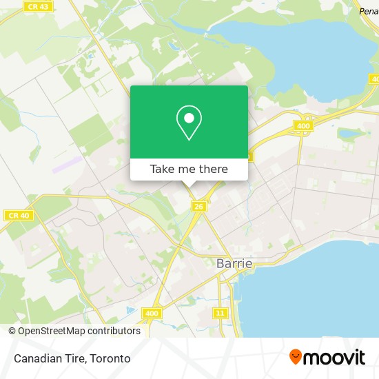 Canadian Tire map