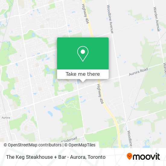 The Keg Steakhouse + Bar - Aurora map