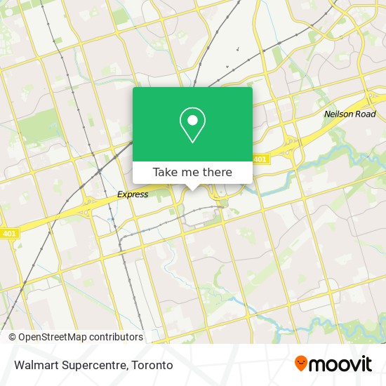 Walmart Supercentre map