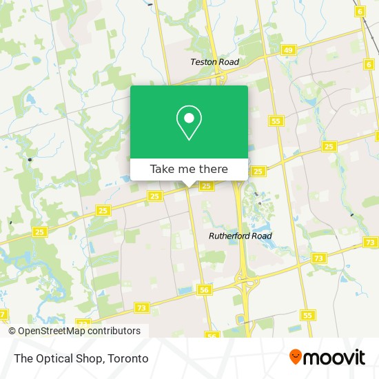 The Optical Shop map