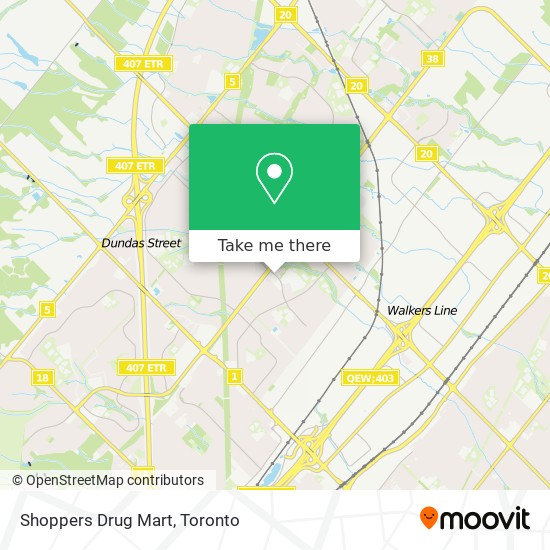 Shoppers Drug Mart map